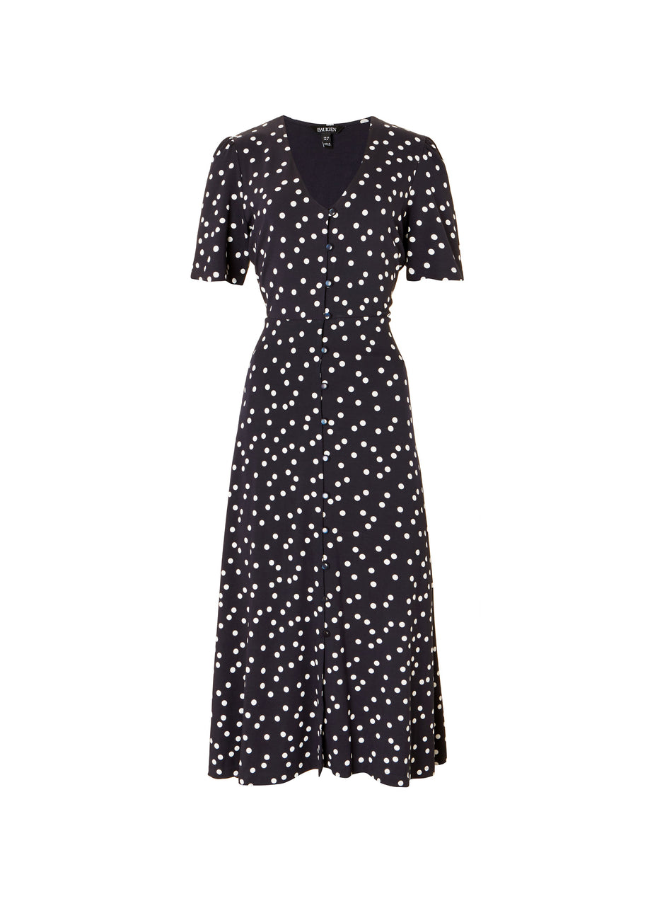 Sapphire Button Dress
