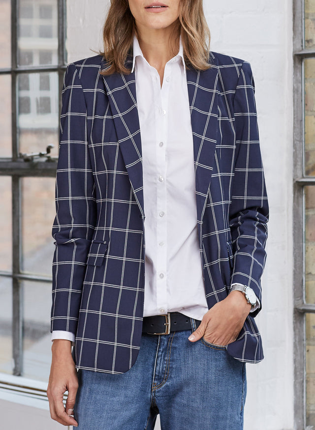 Evelyn Check Blazer