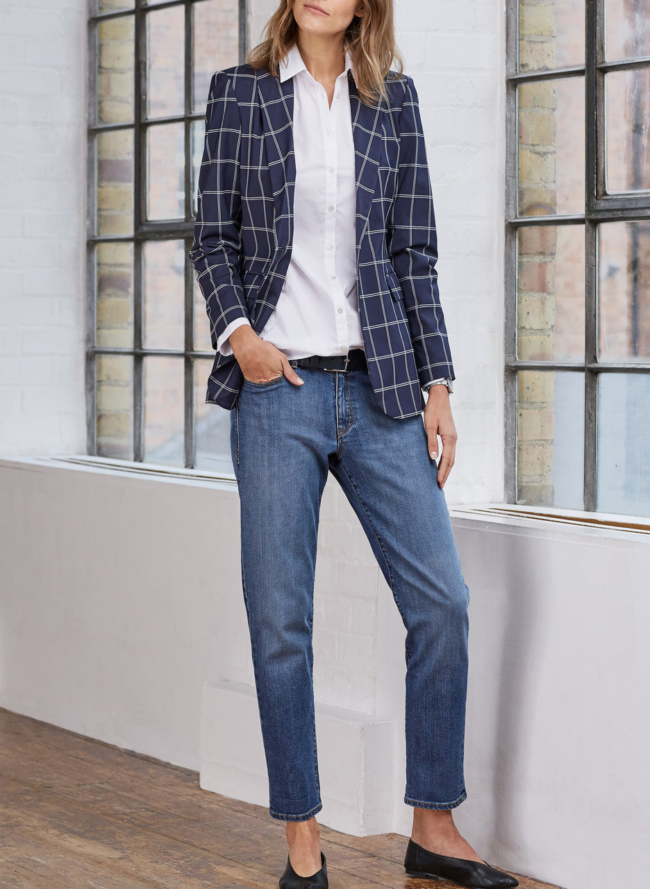 Evelyn Check Blazer