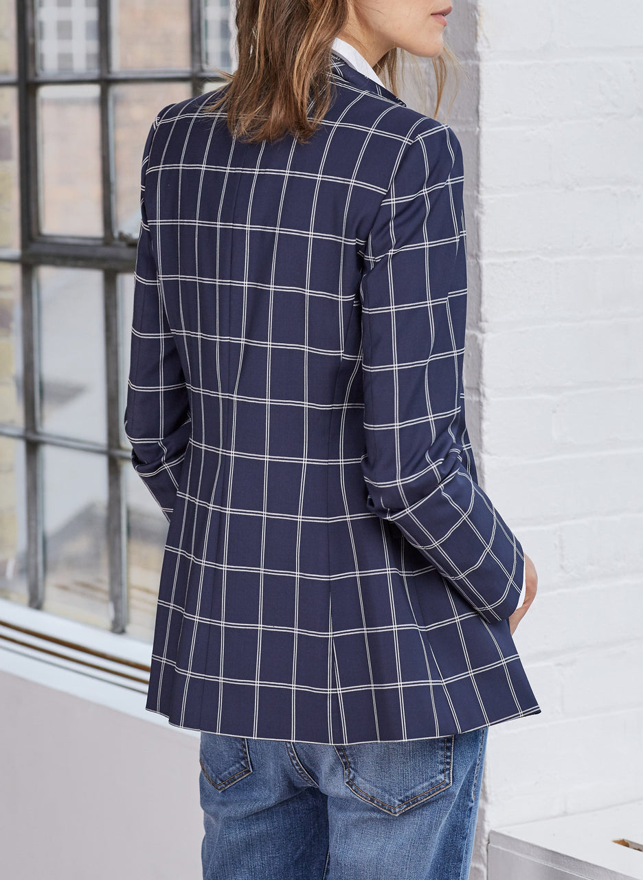 Evelyn Check Blazer