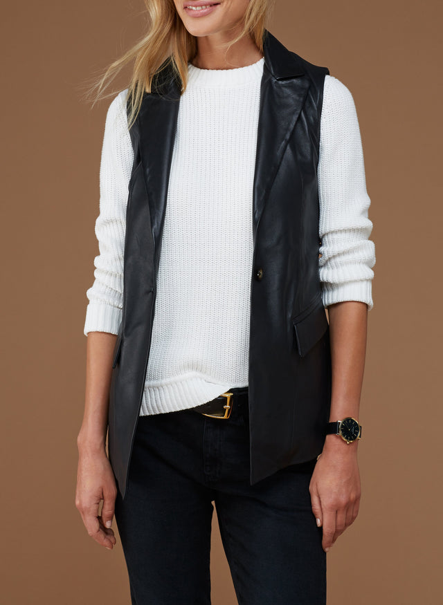 Morris Leather Gilet