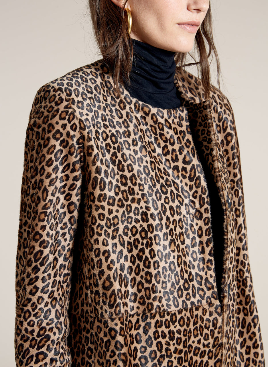 Cristina Leopard Coat
