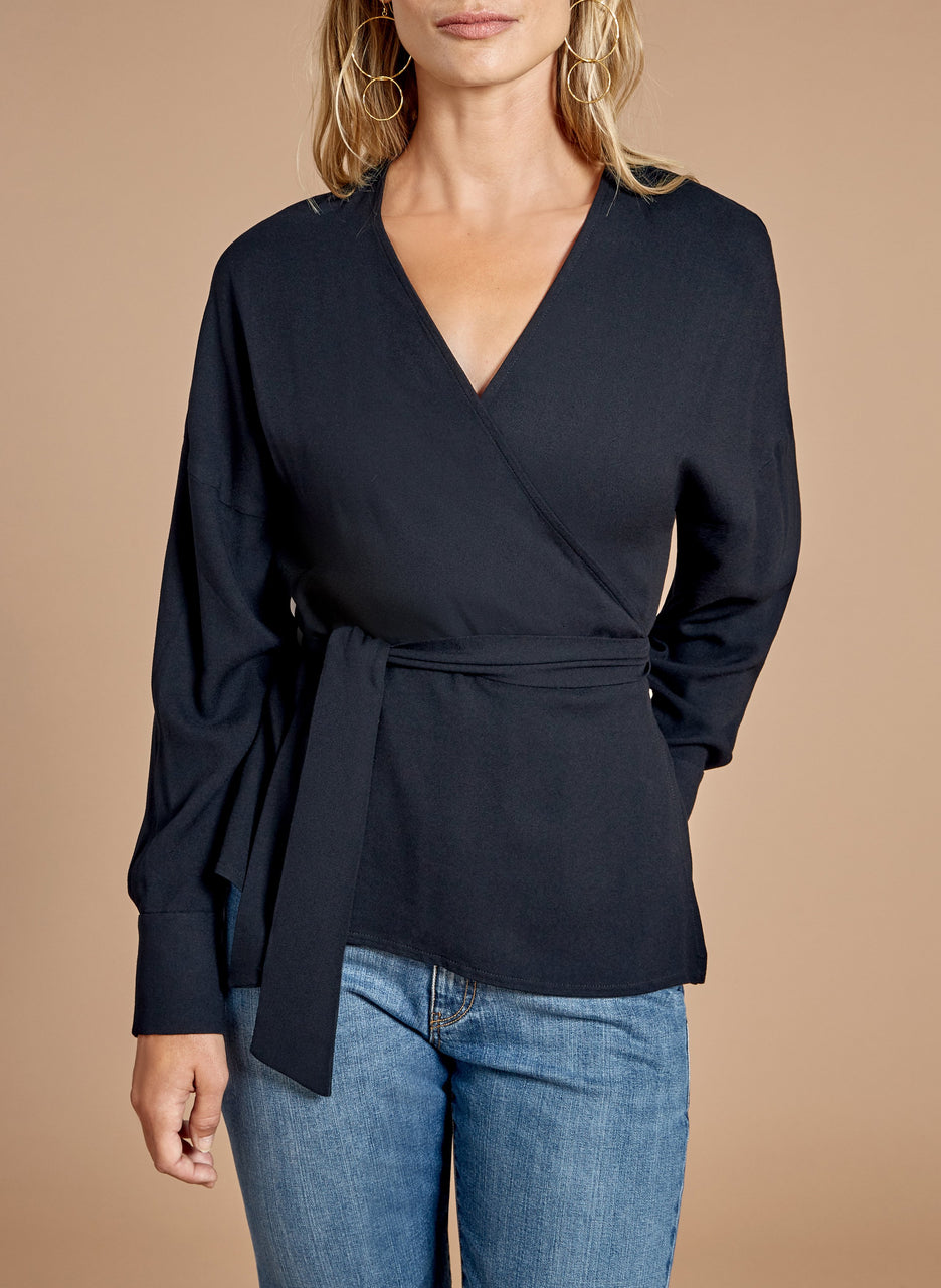 Monique Wrap Blouse