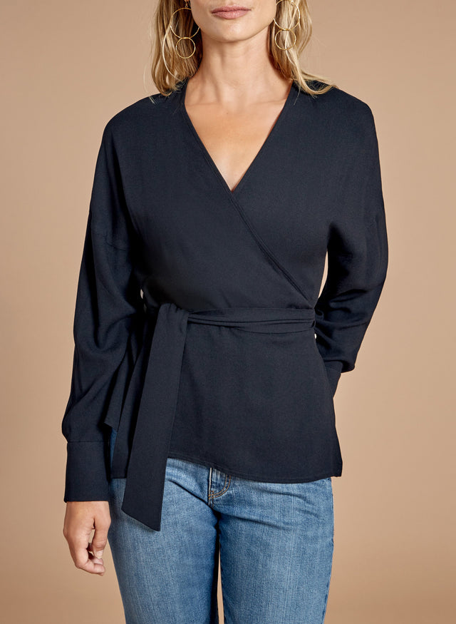 Monique Wrap Blouse