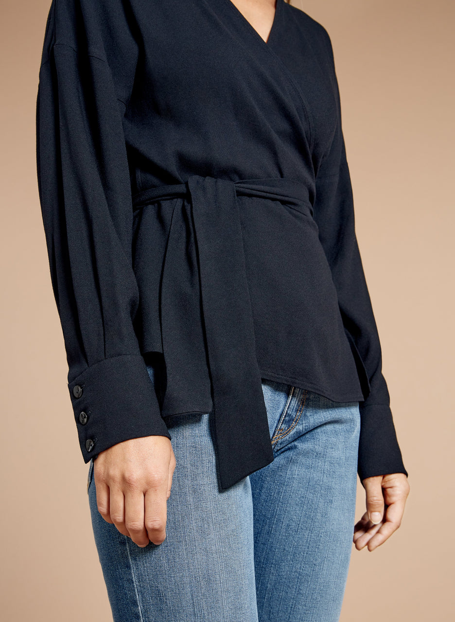 Monique Wrap Blouse