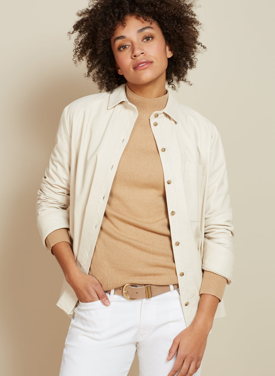 Rachel Leather Shirt