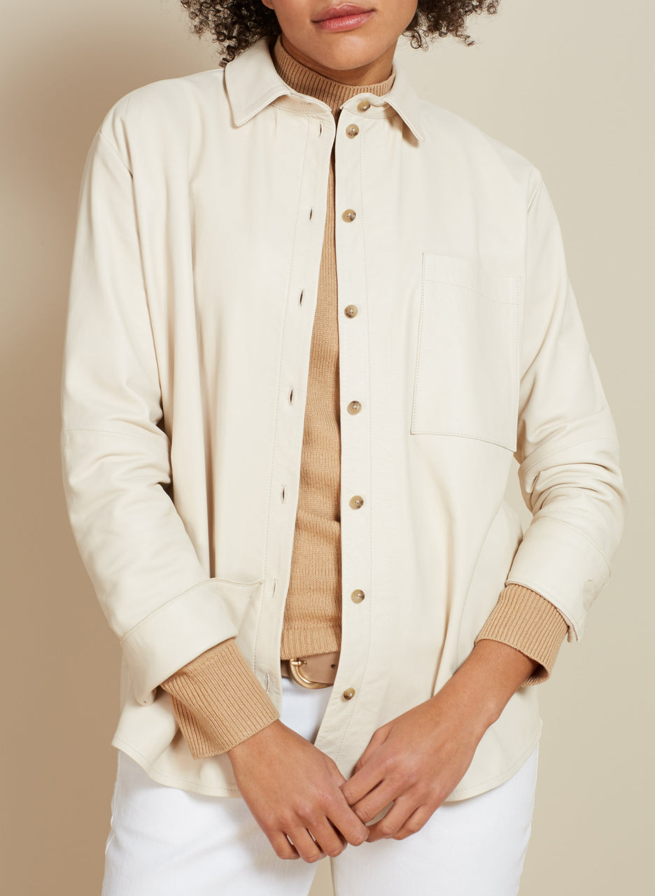 Rachel Leather Shirt