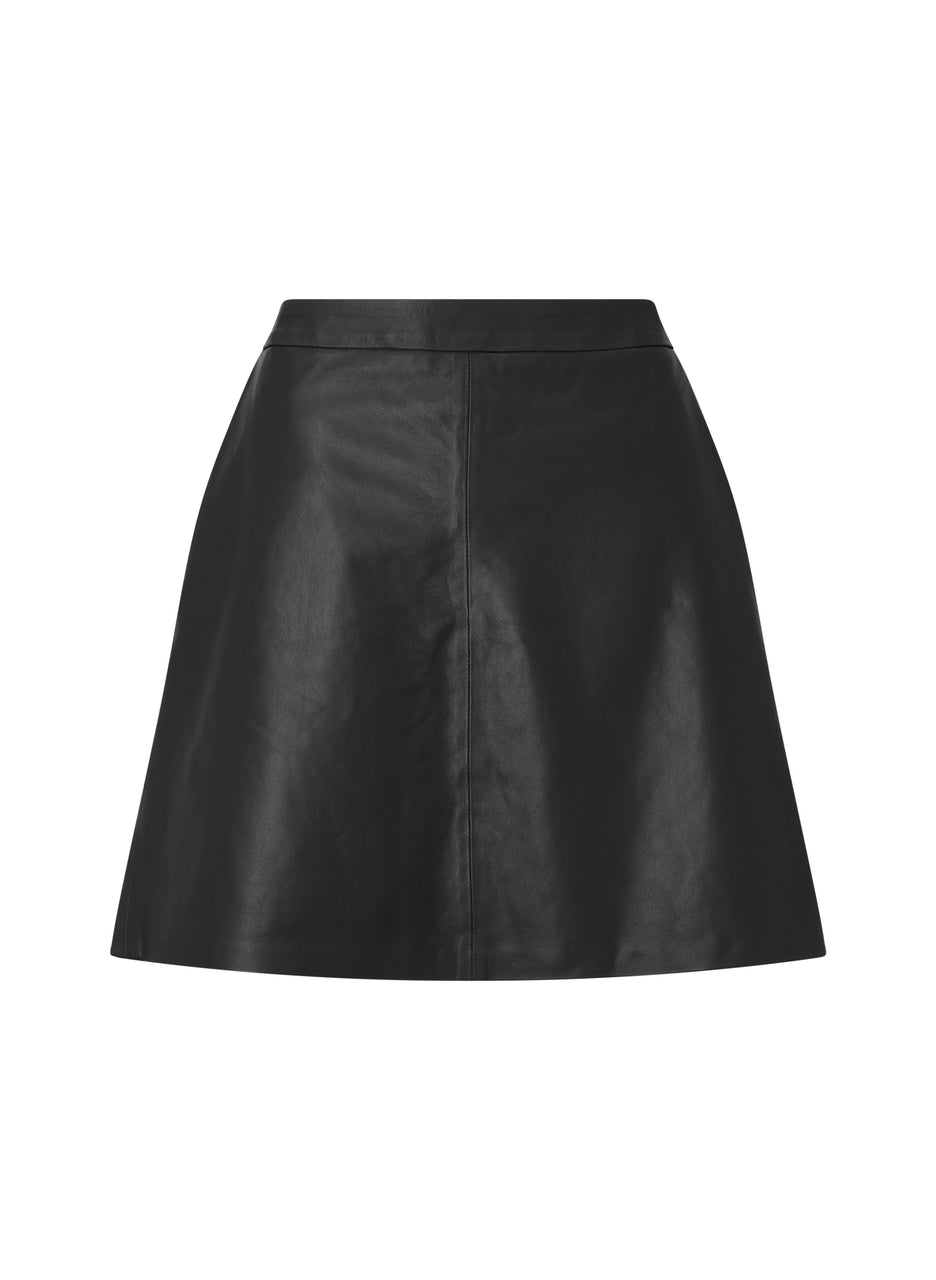 Kara Leather Skirt
