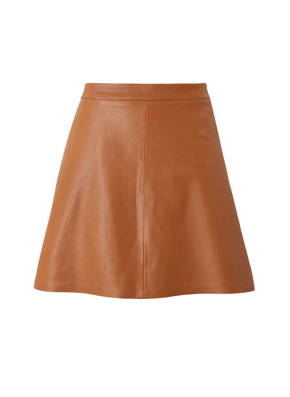 Kara Leather Skirt