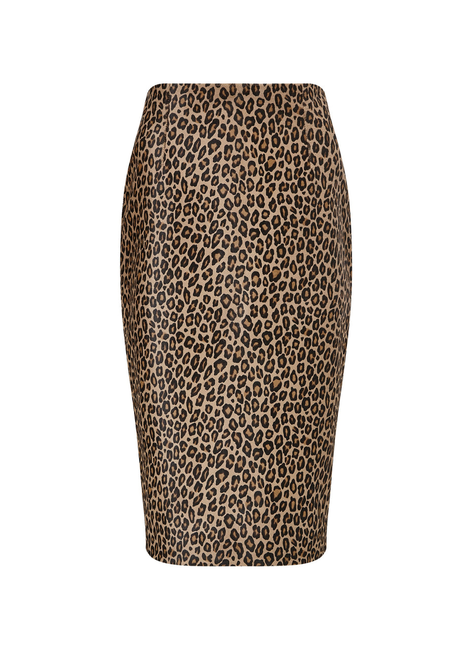 Cristina Leopard Skirt