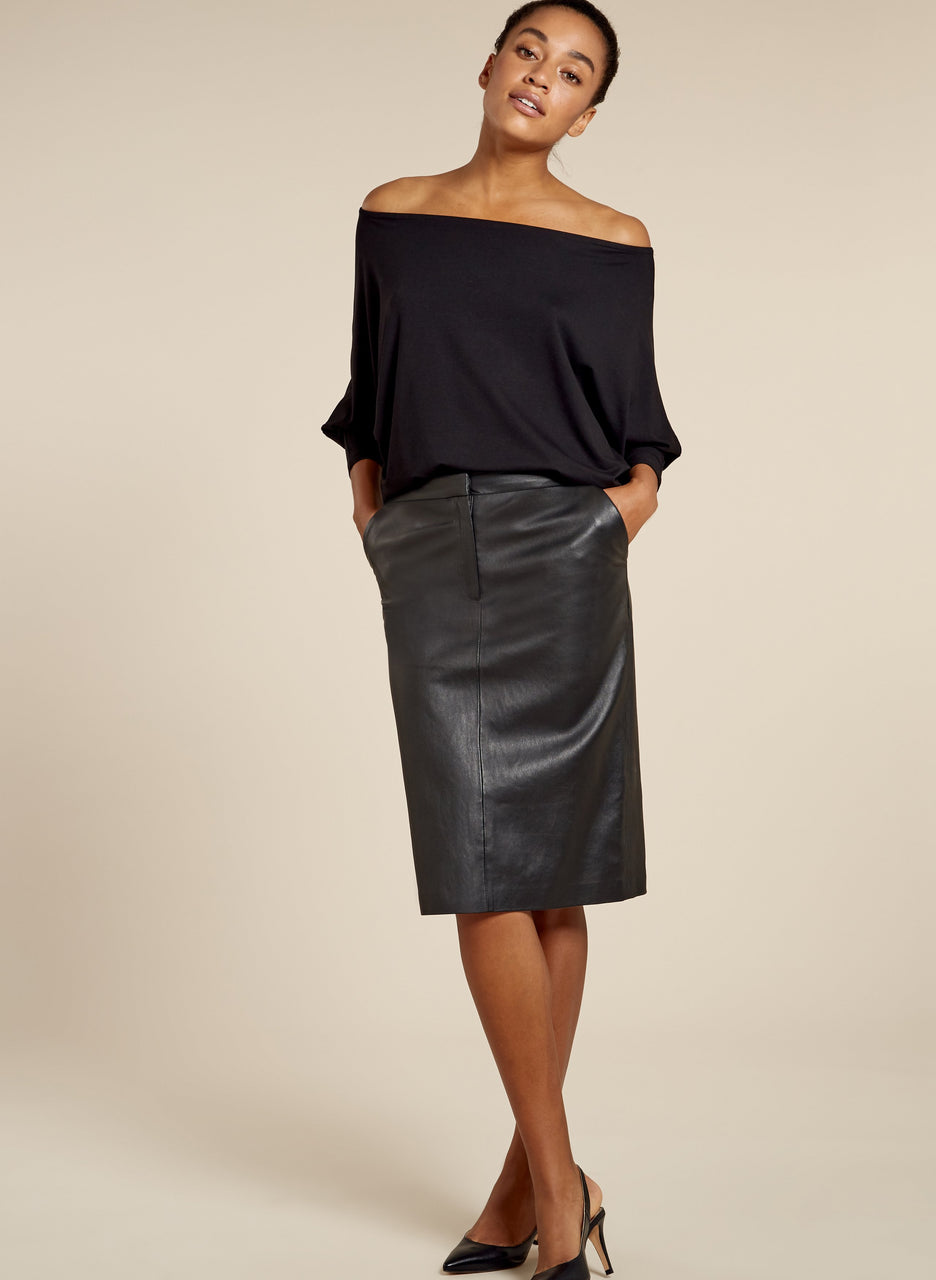 Lynn Leather Skirt
