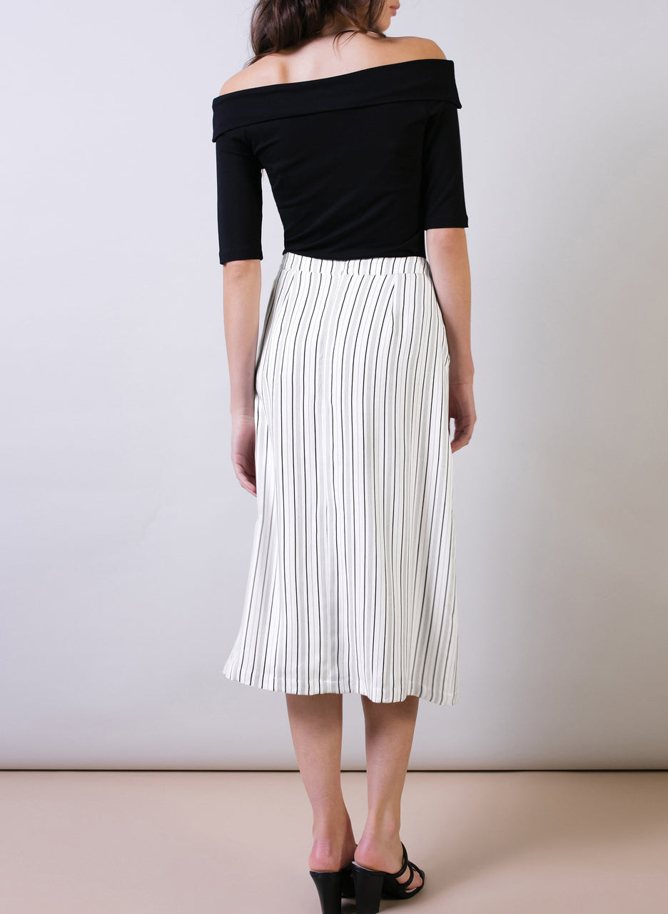 Carlin Striped Skirt