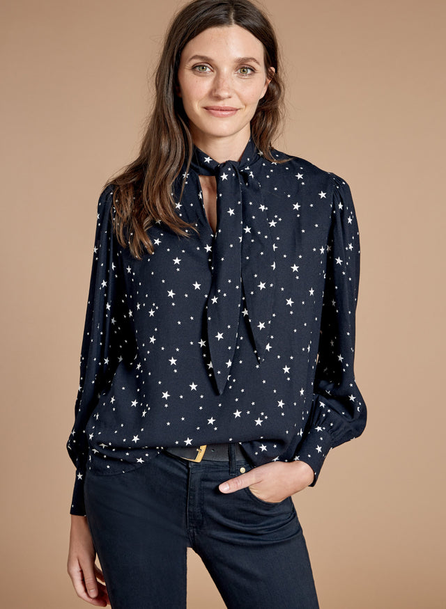 Luna Tie Blouse