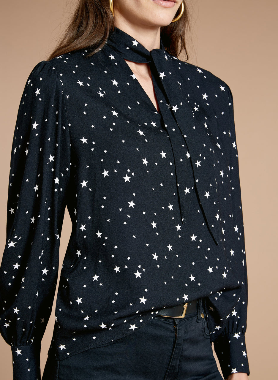 Luna Tie Blouse