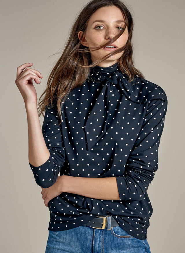 Leia Tie Neck Top