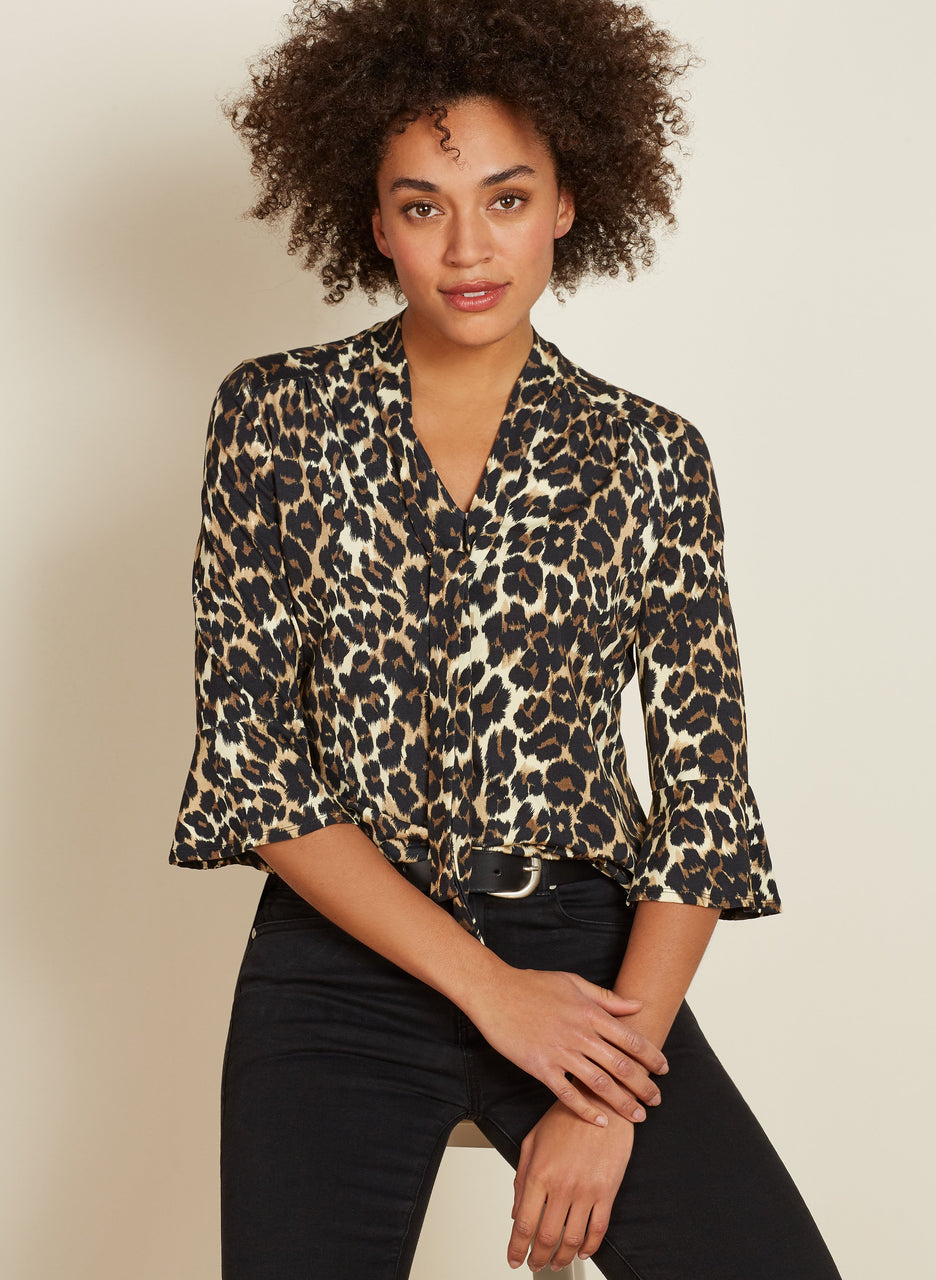 Abigail Leopard Top