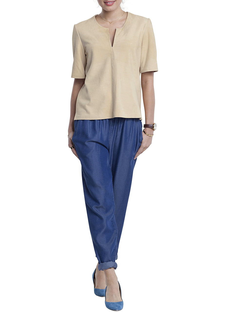 Una Limited Suede Top