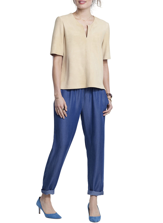 Una Limited Suede Top